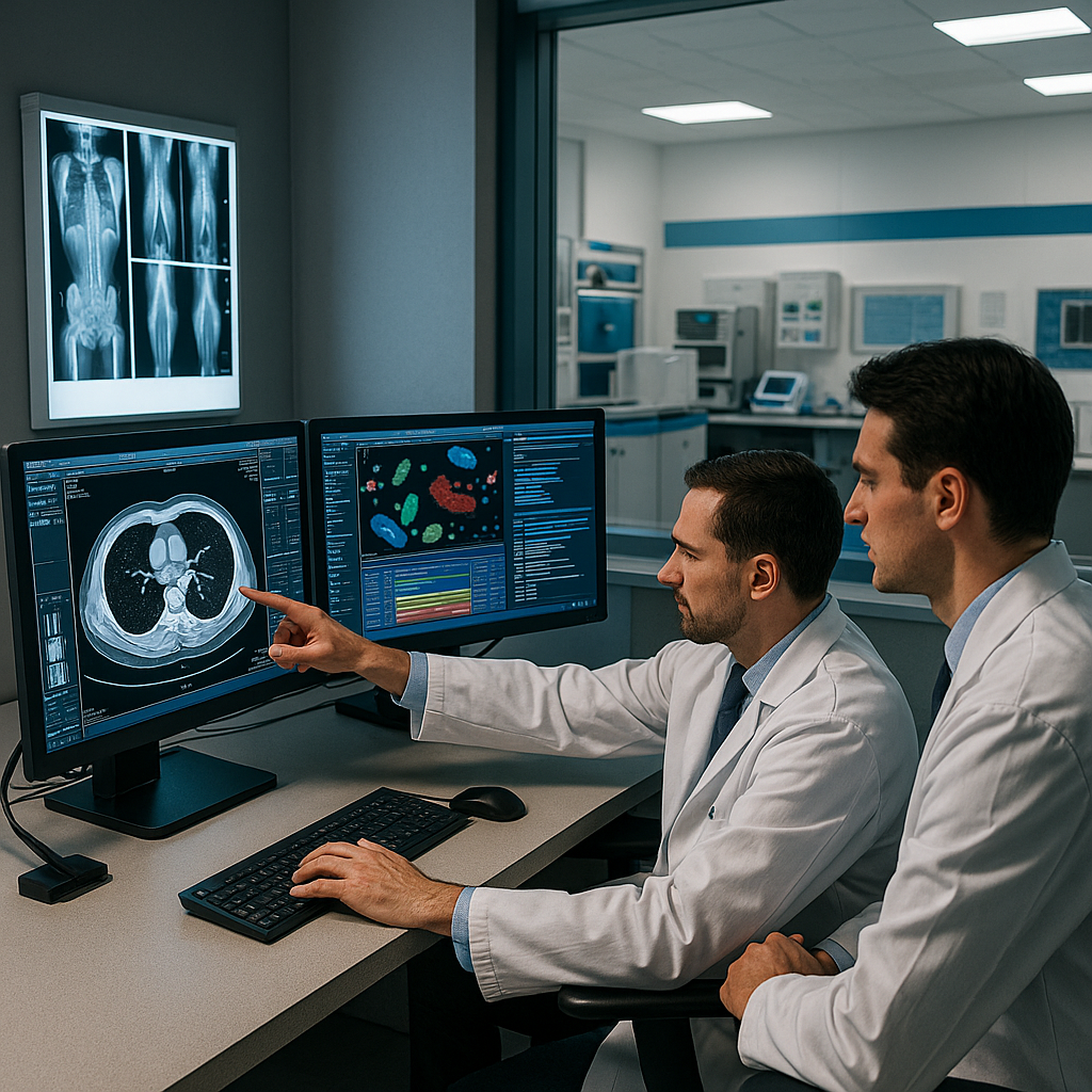 Abstract radiology background